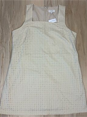 BANANA REPUBLIC Ivory Eyelet Shift Dress